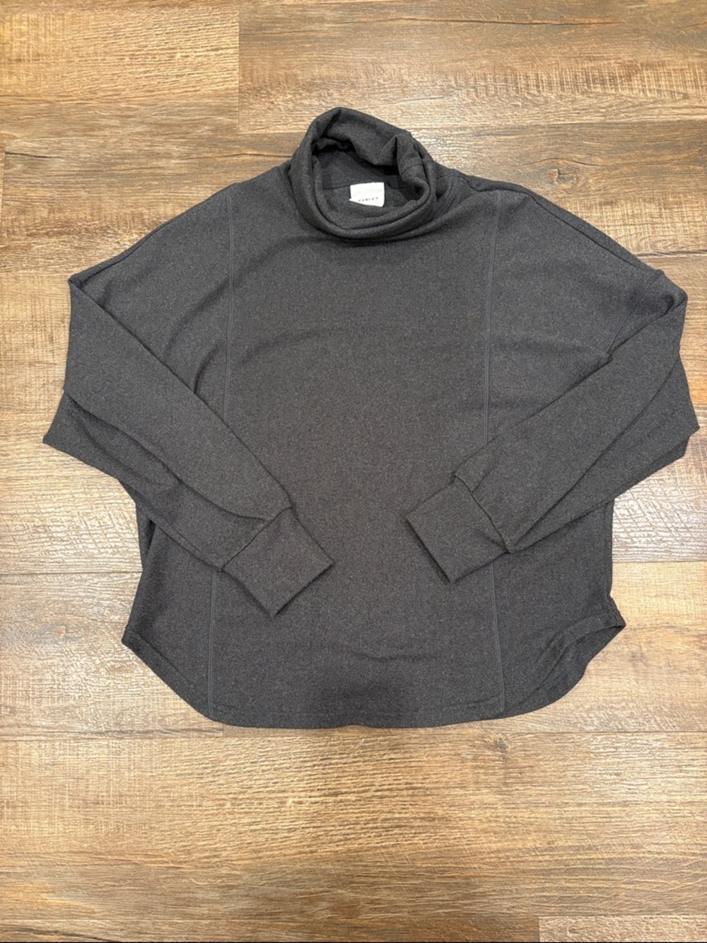 Varley Charcoal Black Turtleneck Sweater